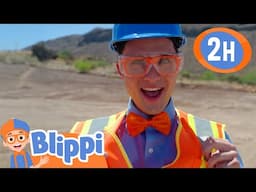 Blippi's Vroom Vroom Vehicle Show: Construction!  | Blippi! | Preschool Learning | Moonbug Tiny TV