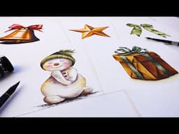 Last Minute Watercolor Christmas: Paint Easy Realism with Simple Shapes! (New Masterclass)