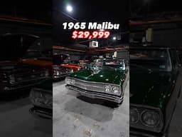 1965 Malibu l FREE SHIPPING l $29,999 l #classiccar #classiccars #vintagecar #cars