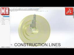 How to use CONSTRUCTION LINES in SOLIDWORKS 2025