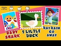 Rain Rain Go Away | Baby Shark | Five Little Ducks | #nurseryrhymes | #kidssongs | #kidslearning