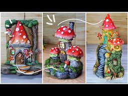 Magical Mushroom Fairy Houses – 3 Stunning DIYs You Must Try! Crafty hands