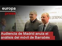 La Audiencia de Madrid anula también el análisis del móvil de Barrabés autorizado por el juez