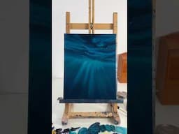 Underwater oil painting #oilpainting #oceanwaves #paintingideas