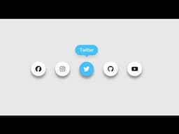 Social Media Icon with Tooltip on Hover Using HTML & CSS