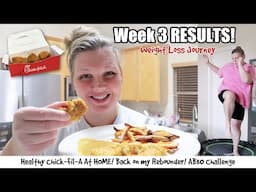 HEALTHY CHICK-FIL-A AT HOME! Rebounder Work Out! Week 3 Weight Loss Update | Weight Loss Journey