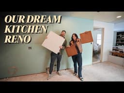 EP 5: Our Kitchen Design and Layout + Drywall is Done!! | OUR DREAM KITCHEN RENOVATION