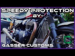 Triumph Speed Twin Gasser Customs Skid Plate & Radiator Guard install