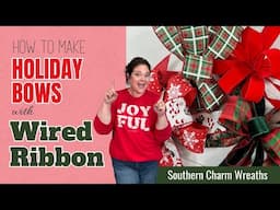 How to Make Holiday Bows with Wired Ribbon