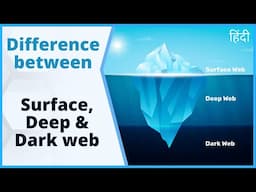 Surface web vs Deep web vs Dark web | Difference | Hindi