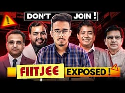 FIITJEE Coaching Scam Exposed | IIT JEE Coaching Reality | How They fool Teachers and Parents