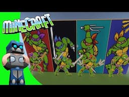 Minecraft Tortugas Ninja Pixel art - Wepox