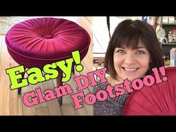 Easy! Glamorous DIY Footstool! Pro Results!