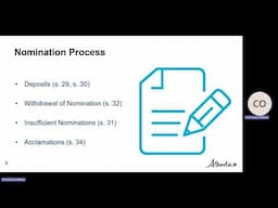 2025 Municipal Election Training – Module 2: Nominations