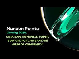 [MODAL] NANSEN AI GINI CARA DAPETIN NANSEN POINTS BIAR AIRDROP CAIR BANYAK!! AIRDROP CONFIRMED!!