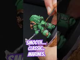 Painting Salamander Space Marines in a Classic Style - #warhammer40k #spacemarines