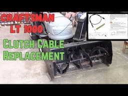 Craftsman LT1000 Clutch Cable Replacement