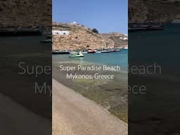 Super Paradise Beach in Mykonos, Greece #greekislands #travel #beach