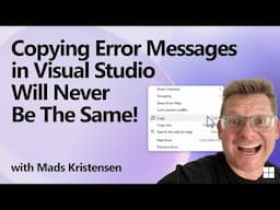 Copying Error Messages in Visual Studio Will Never Be The Same!