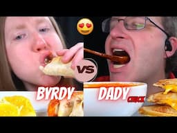 Byrdy VS Daddy Chucky *Somber edition*| Mukbang reactions