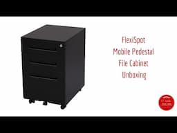 FlexiSpot Mobile Pedestal File Cabinet Unboxing