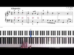 Tutorial Minuet 1 by Bach (piano) BWV 822 Suzuki Book 2  🎹 Classical Piano Workshop