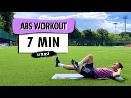 Intense Abs Workout For Football Players  | BODYWEIGHT | 7 MINS