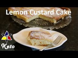 Lemon Custard Cake - keto, sugar free, gluten free