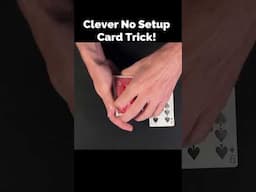 This NO SETUP Card Trick is Very Clever! #shorts