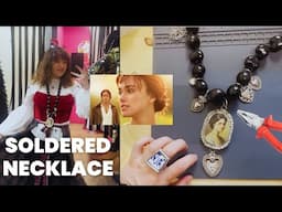 PRIDE AND PREJUDICE inspired Soft Soldered Necklace - Soft Soldering Jewelry Tutorial