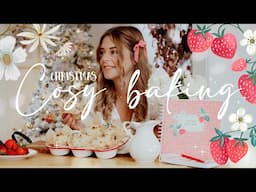 Cosy Christmas Baking in a Witch's Cottage Kitchen 🍓 Painting & Crafting a Sweet New Recipe Journal