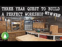 Three Year Quest to Build a Perfect Workshop out of Scrap and Upcycled Materials