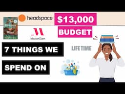 7 Things We Spend On | $13,000 Budget | Early Retirement