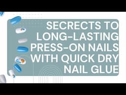 💅✨ Discover the Secrets to Long-Lasting Press-On Nails with Quick Dry Nail Glue! 💖