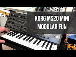 Korg MS20 Mini plus Moog DFAM equals nasty