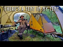 Tent In a Hot Tent Overnighter - Electric heater