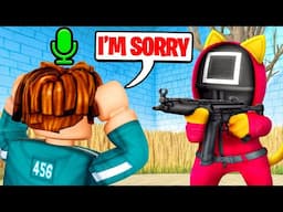 I WON Roblox SHRIMP GAME.. Then Played As A GUARD! (VOICE CHAT)