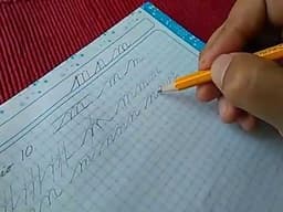 Cómo escribir en letra cursiva. Ejercicio 10