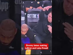 🔥Bronny James making LeBron and Luka PROUD!