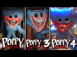 Huggy Wuggy Evolution - Poppy Playtime: Chapter 1-4 Comparison