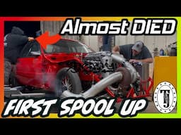 Turbocharged SBF // First Spool up attempt // Methanol fumes got him!