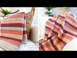 How to Make a Simple Crochet Blanket - The Sierra Sunset Throw