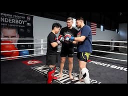 Wing Chun Savate vs Big Guys (Kevin Lee Takes On Wonderboy and Seth)