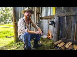 How Australian Bushmen lived in the Gold Rush / Shelter Build & Camp