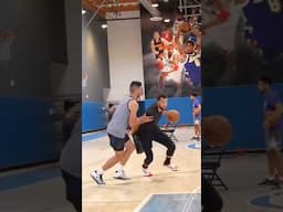 Zach LaVine & Alex Toohey in the lab working out with Jordan Lawley 🧪