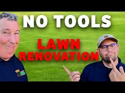 We renovated this small lawn with hand tools only, did it work?