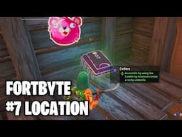 Fortnite FORTBYTE #7 LOCATION - "Accessible by using the Cuddle Up Emoticon inside a Rocky Umbrella"