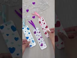 DIY Valentine bookmarks | Valentine’s day art and craft