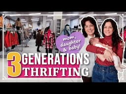 Mom, Daughter & Granddaughter THRIFTING Together!!! | Thrifting family in ITALY