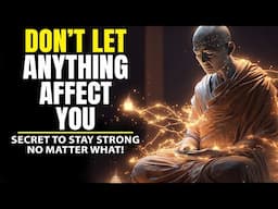 10 Buddhist Principles So That NOTHING Can AFFECT YOU | Buddhism | Buddhist Teachings